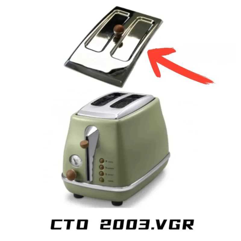 Copertura antipolvere copertura superiore copertura protettiva per accessori per tostapane DeLonghi CTO2003 VGR