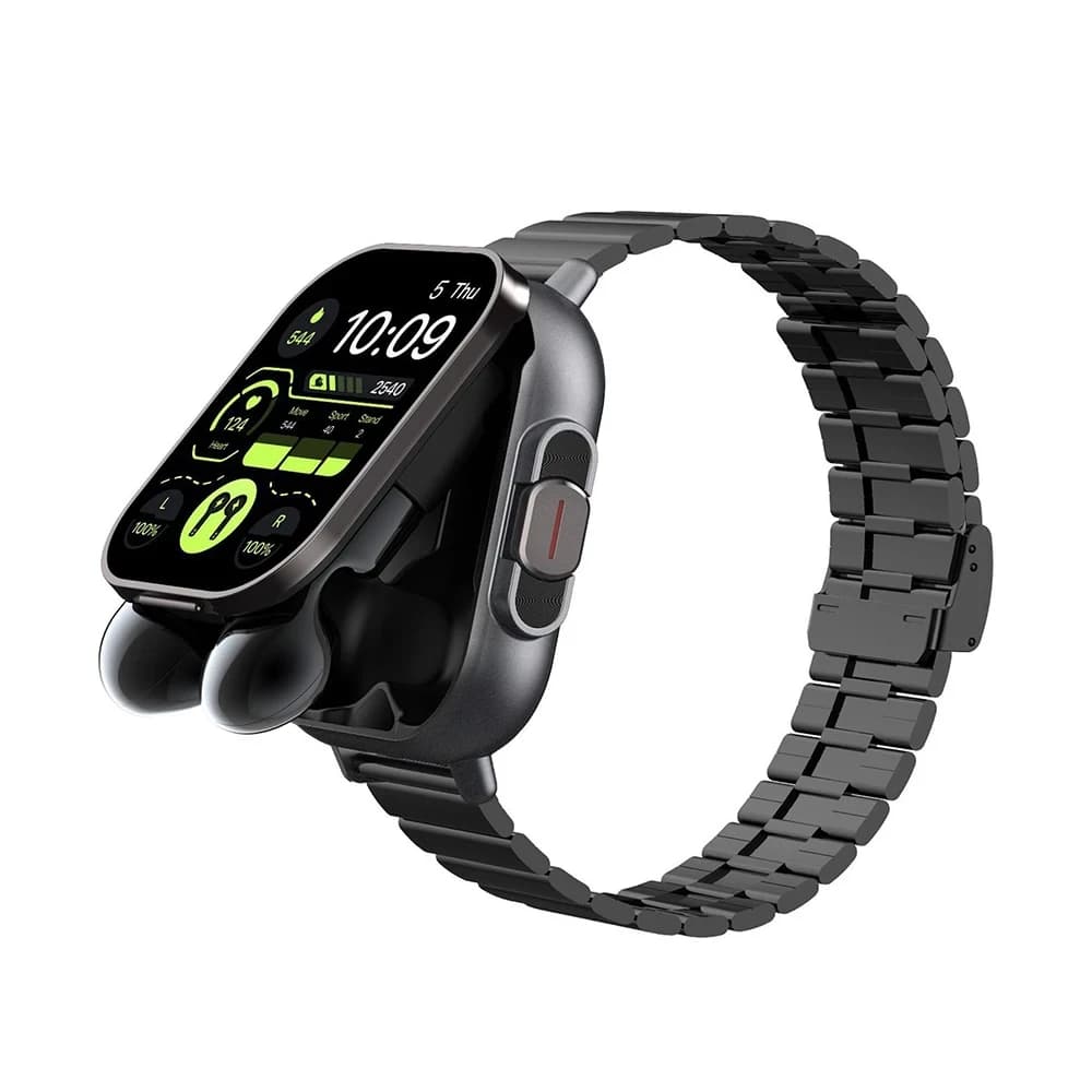 D8 Headset and watch 2 in 1 Heart rate Blood pressure Oxygen Blood pressure Bluetooth Activity Tracker Smart Watch for Men and Women