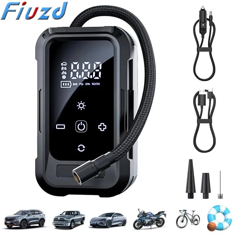 Portable Electric Wireless Car Air Pump Smart Tire Inflator Universal Multifunctional Inflator for Sedan SUV Off-road Bike
