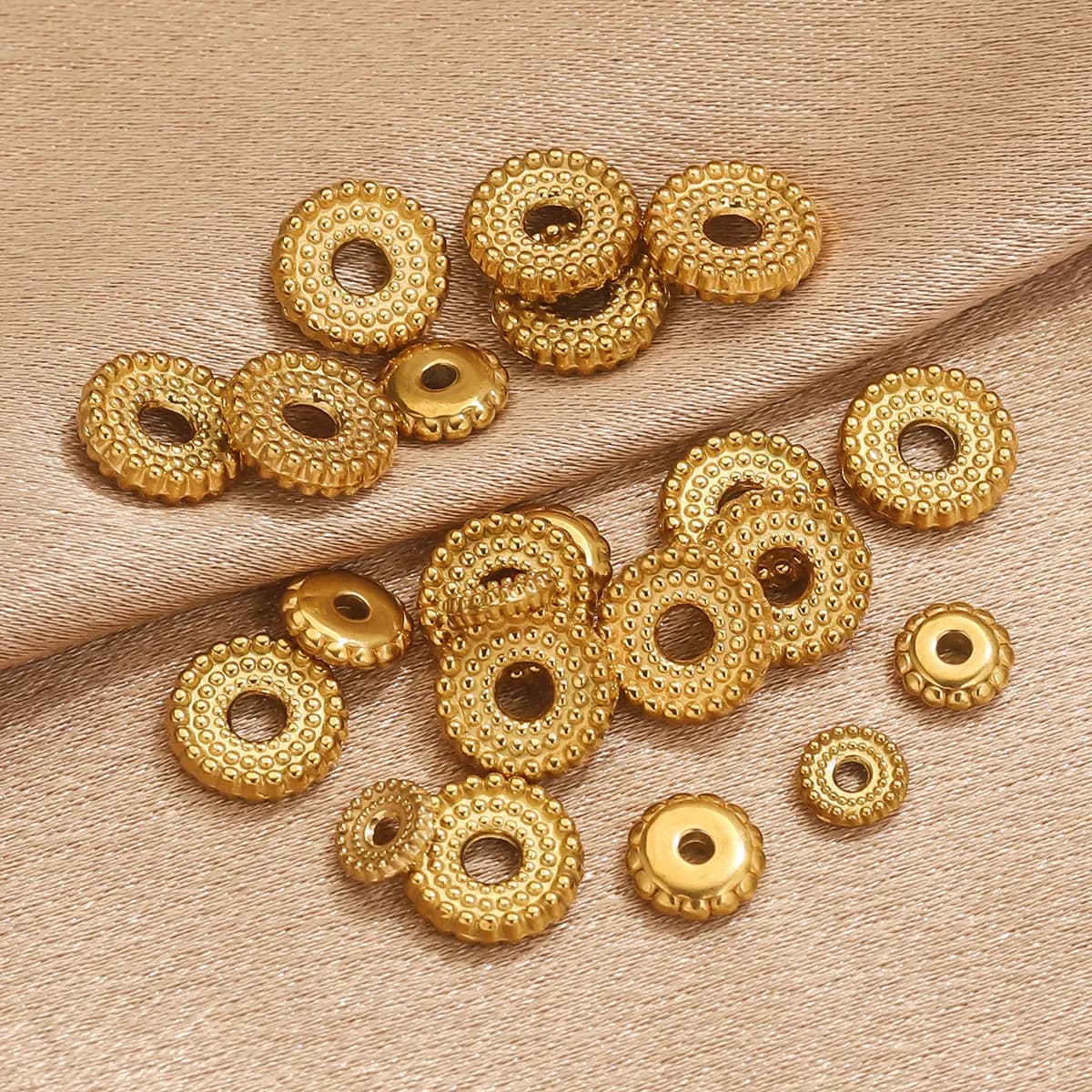 20 connettori distanziatori per ingranaggi in acciaio inossidabile per braccialetti Forniture per la produzione fai-da-te Accessori per gioielli di moda all'ingrosso