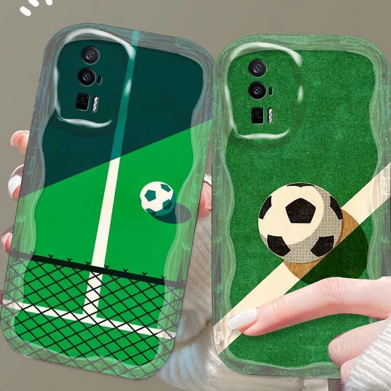 Phone case with anime and football design for Xiaomi Redmi 9T 9A 9C 10 10C 12 13C 14C A2 A1 Plus K30 K40 5G Wave Oil