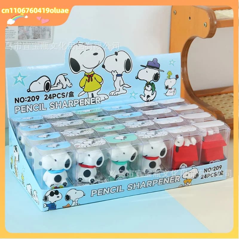 6/24 pz. Affilapenne Anime Snoop Y a Foro Singolo, Simpatico Affilapenne Manuale Portatile per Studenti, Mini Cancelleria, Regalo, Vendita Calda