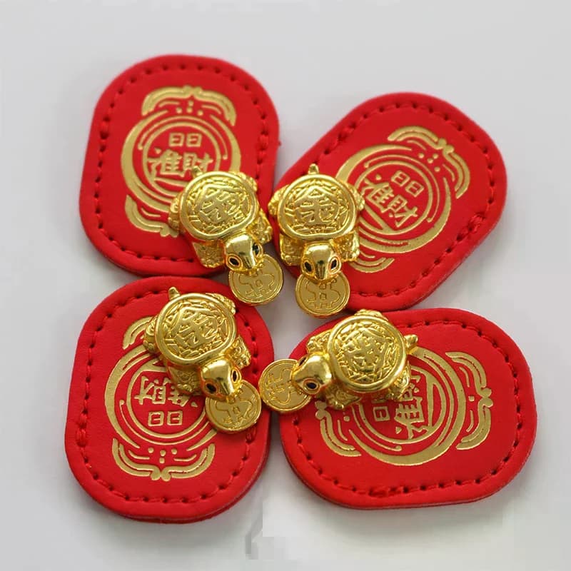 Fengshui Lucky Turtle Wallet Charm Money-biting TurtleOrnaments Decor With