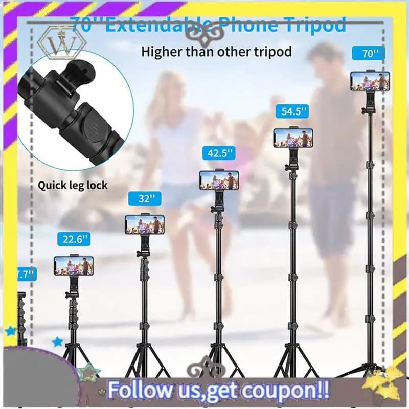 Nuovo 1 Set Selfie Stick Telefono Treppiede e Monopiede 70 Pollici Cellulare Treppiede Stand Selfie Stick Per Smart Phone Registrazione/Fotografia/Mak