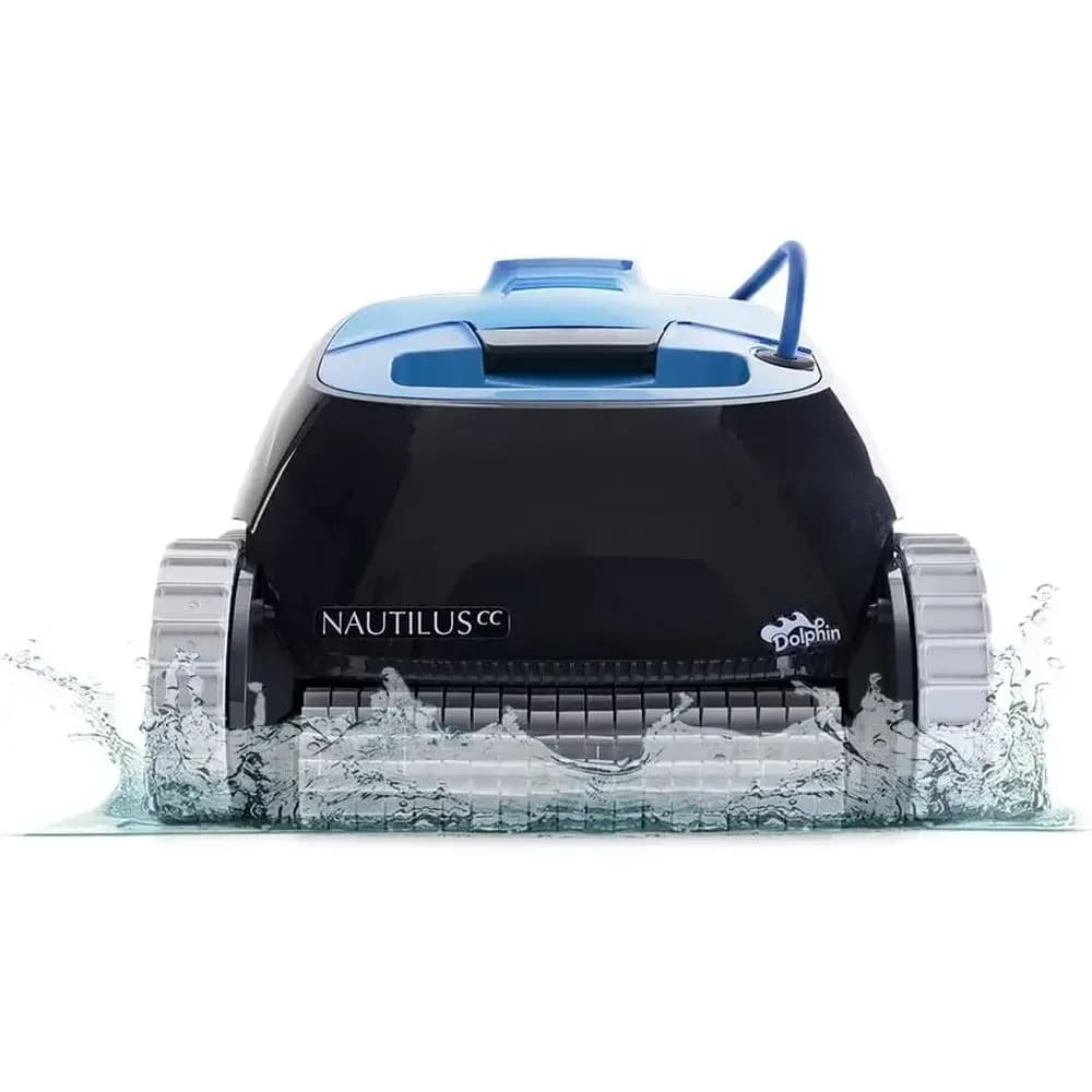 Nautilus CC Automatic Robotic Pool Vacuum Cleaner, Wall ClimScrubber Brush, Top Load ilter Acc, Ideal or Above/In-Ground Pools u