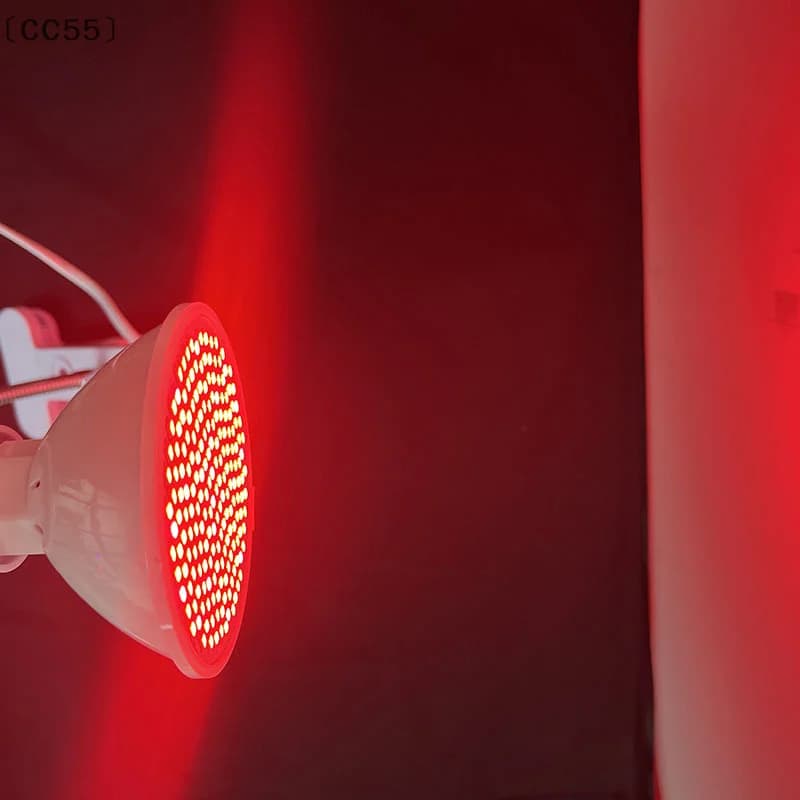 maveraCC55 Lampadina per terapia della luce rossa con clip per lampada LED 660nm Rosso e 850nm Dispositivo per terapia combinata vicino a infrarossi per la cura della pelle Sollievo dal dolore