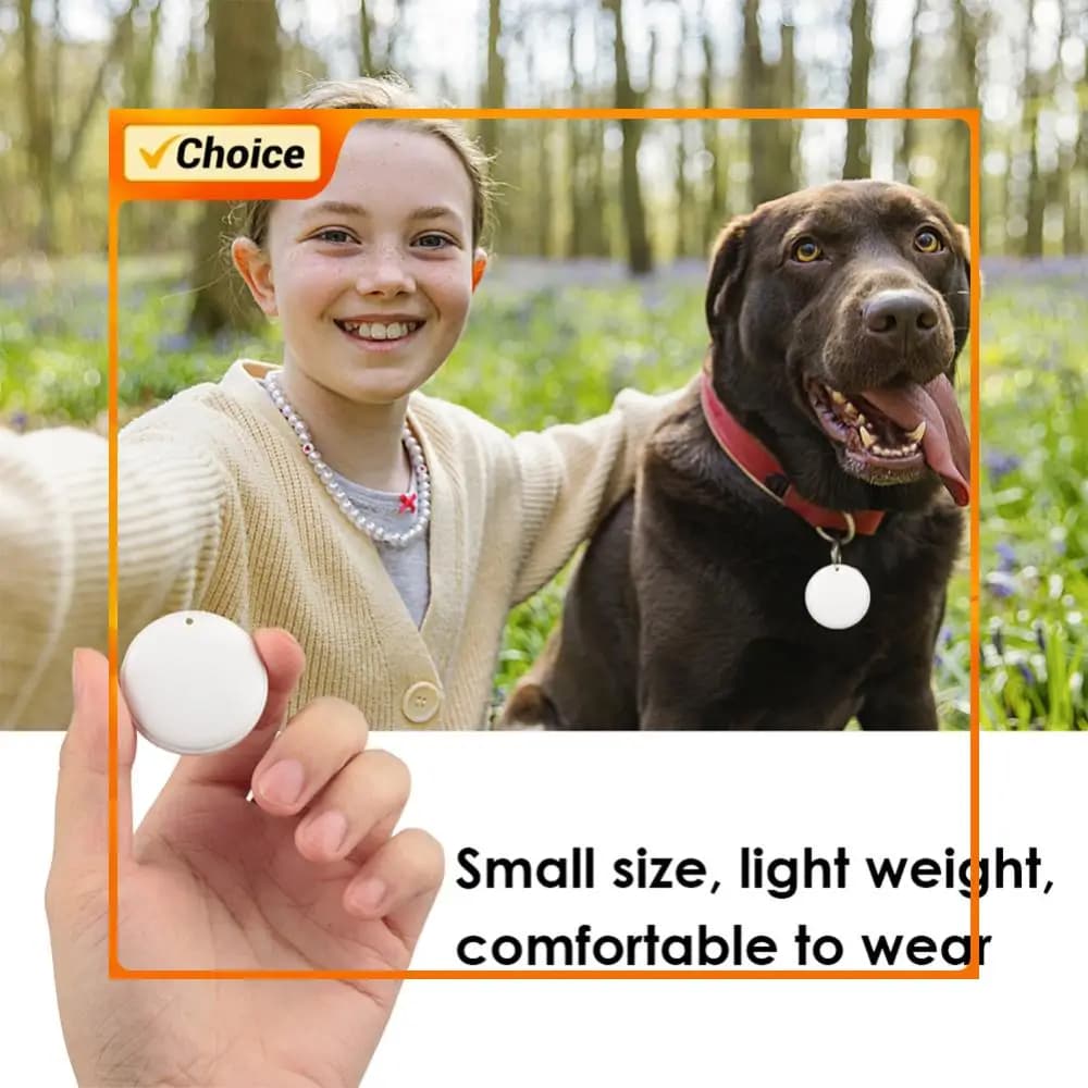 Mini Localizzatore GPS Quadrato Compatibile con Bluetooth 5.0, Cercachiavi con Cordino per Bambini, Borse, Portafogli, per Android e iOS