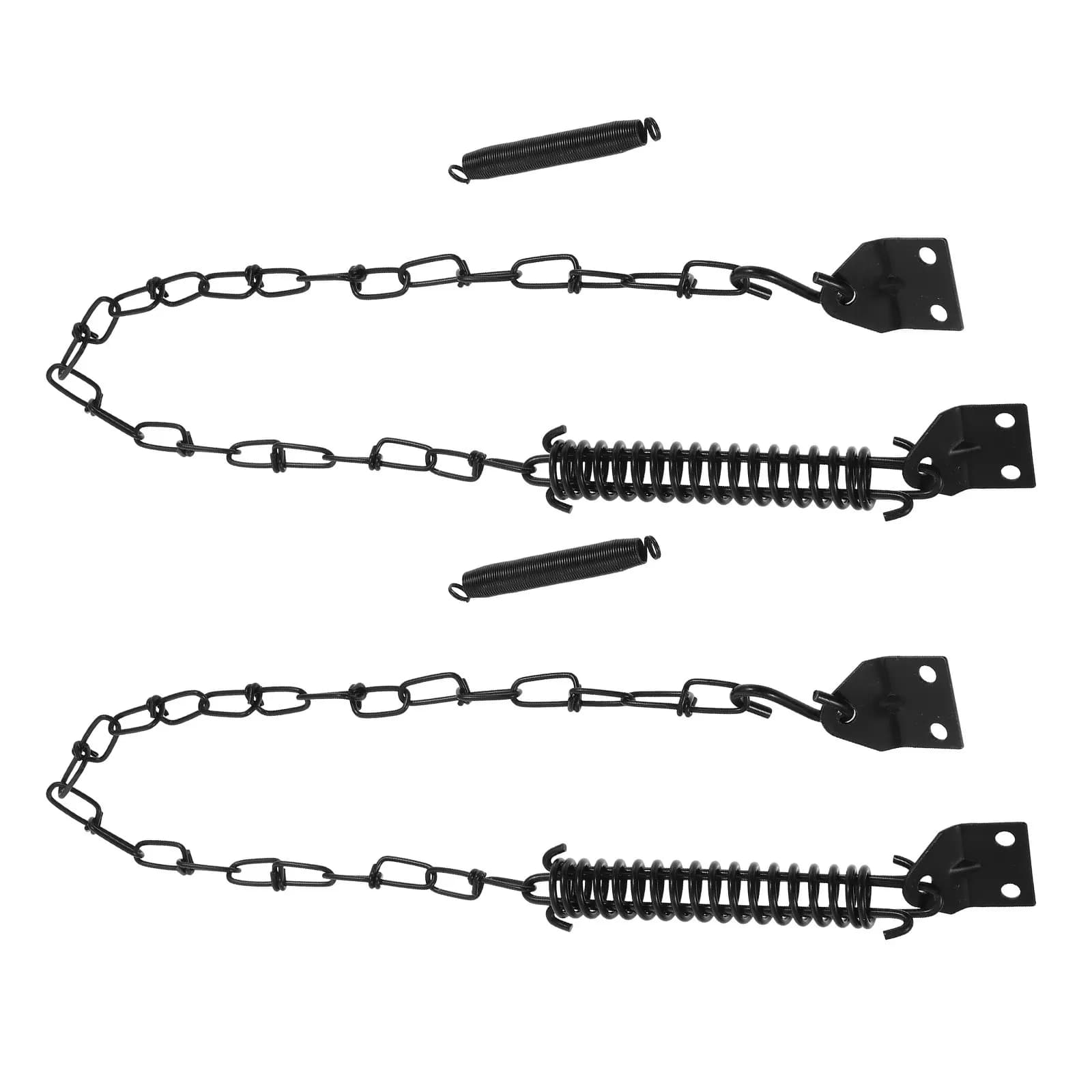 Set di 2 Catene Antifurto per Porta con Maniglia Stile Americano, Chiusura di Sicurezza Regolabile Antivento