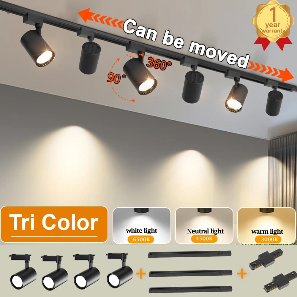 Faretto da soffitto a binario a led 185-240V Lampada da binario COB Lampade da binario Illuminazione per soggiorno Negozio Negozio Luci per la decorazione della casa
