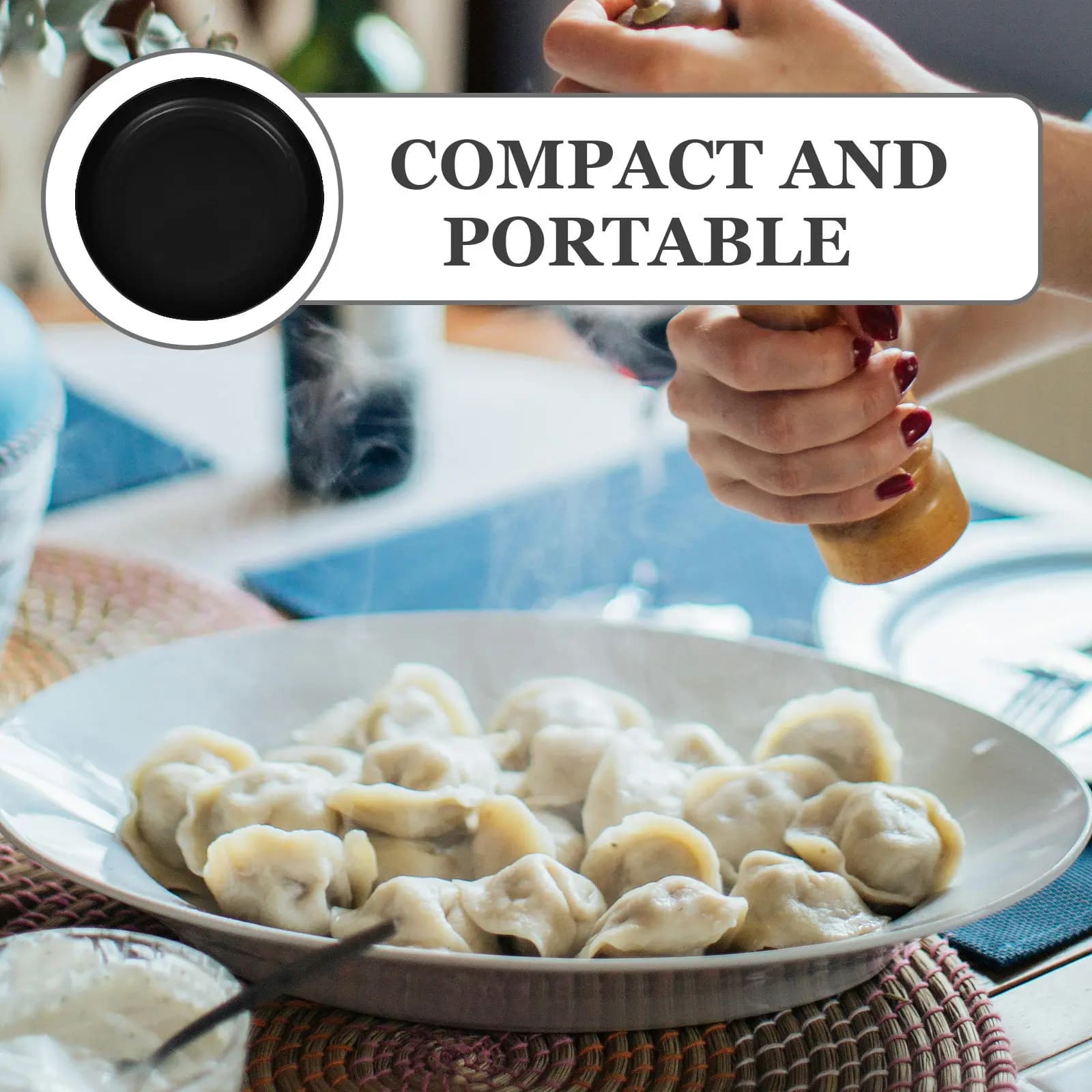 8Pcs Light Weight Dinner Plates Unbreakable Reusable Plastic Food Plates for Home Restaurant Hotel Picnic Snack Fruit Dumpling