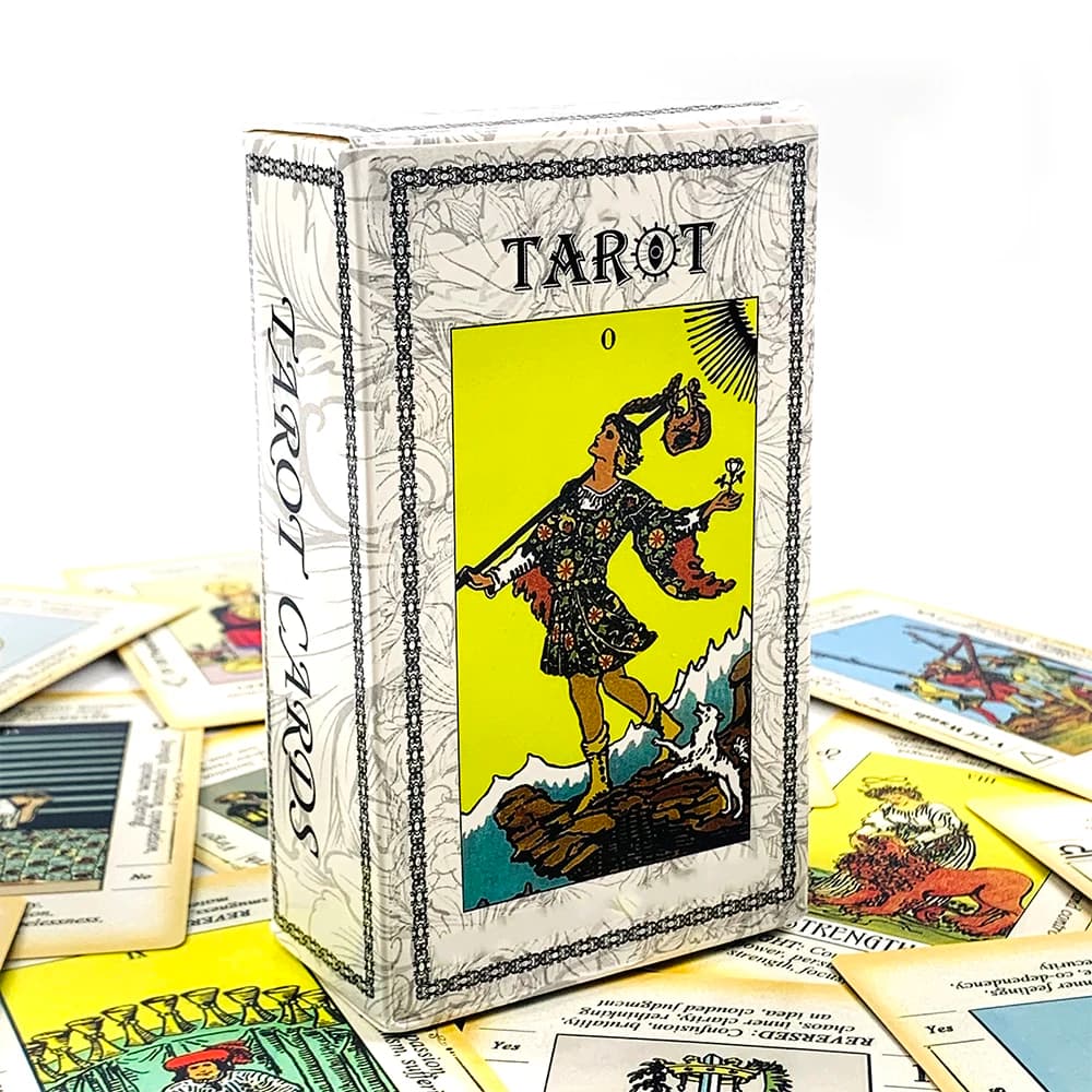Carte dei Tarocchi grandi 12*7 cm, mazzo da 78 pezzi con manuale di istruzioni in carta per principianti e professionisti, ideali per divinazione, meditazione e regali