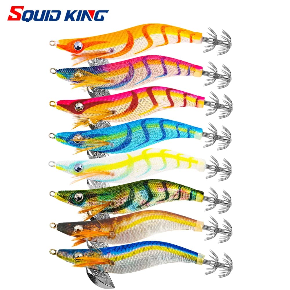 Maschera di calamari SQUID KING 2.5 # 3.0 # 3.5 # Eging Fishing Squid Lure Fishing Lure Esca artificiale per la pesca di calamari Polpo pesca