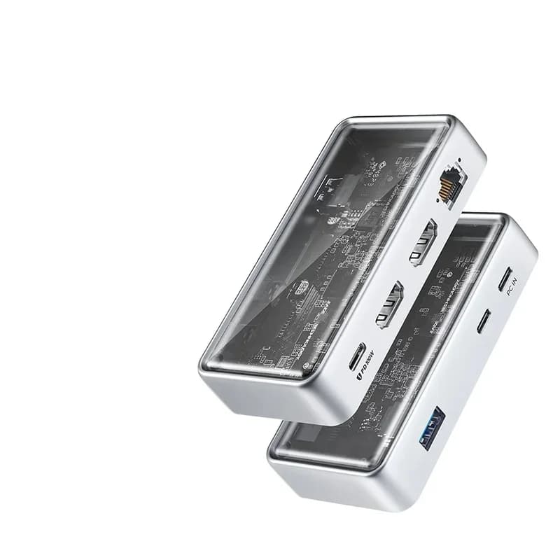 Docking Station Type-C USB 3.2 ad Alte Prestazioni, Supporto Tre Schermi con Display Diversi, Multi-funzione, PD 100W