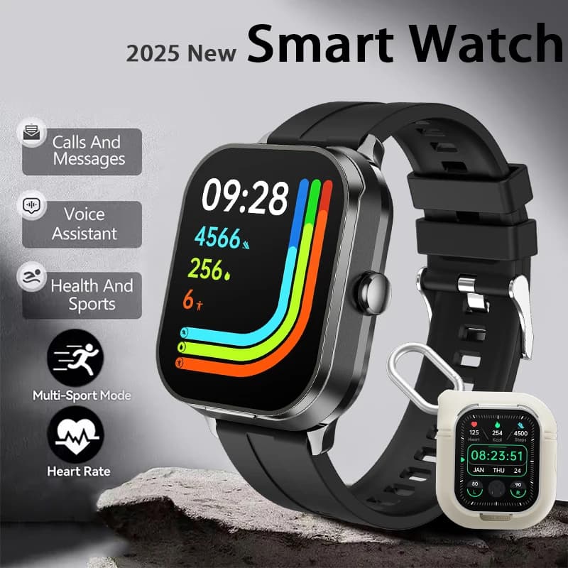 Orologio intelligente 2 in 1 da uomo nuovo TWS Auricolari Bluetooth Monitoraggio della salute NFC Composizione Bluetooth Chiamata Smartwatch fitness impermeabile