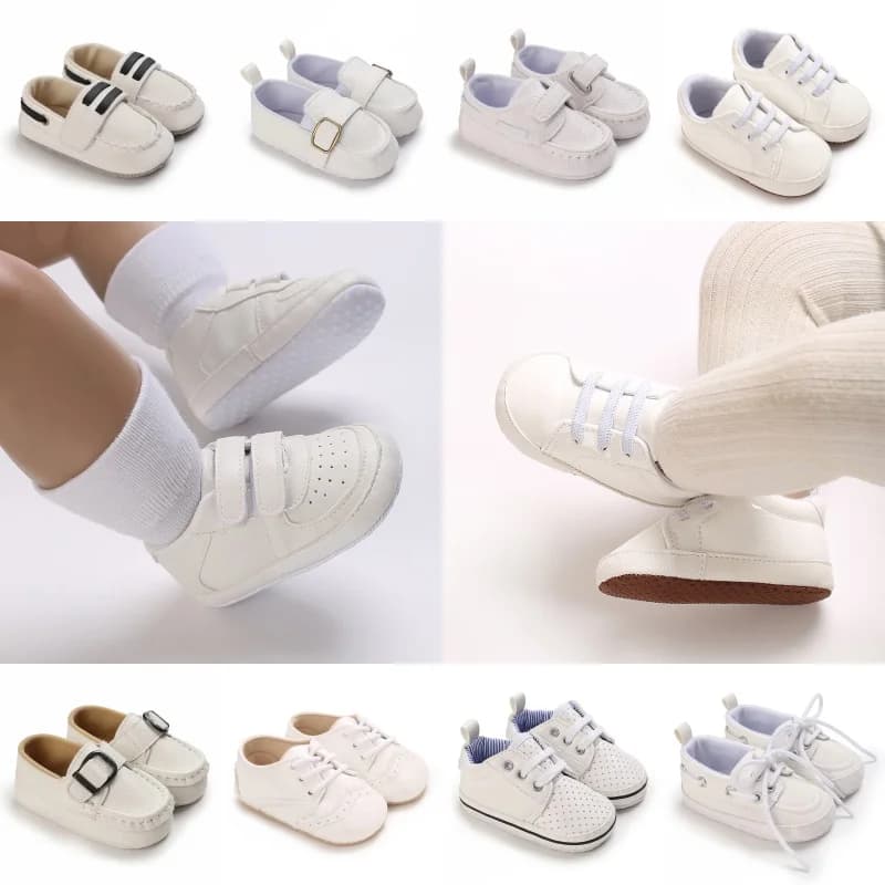 Comode scarpe sportive con suola morbida per neonati, scarpe per i primi passi per bambini da 0 a 18 mesi