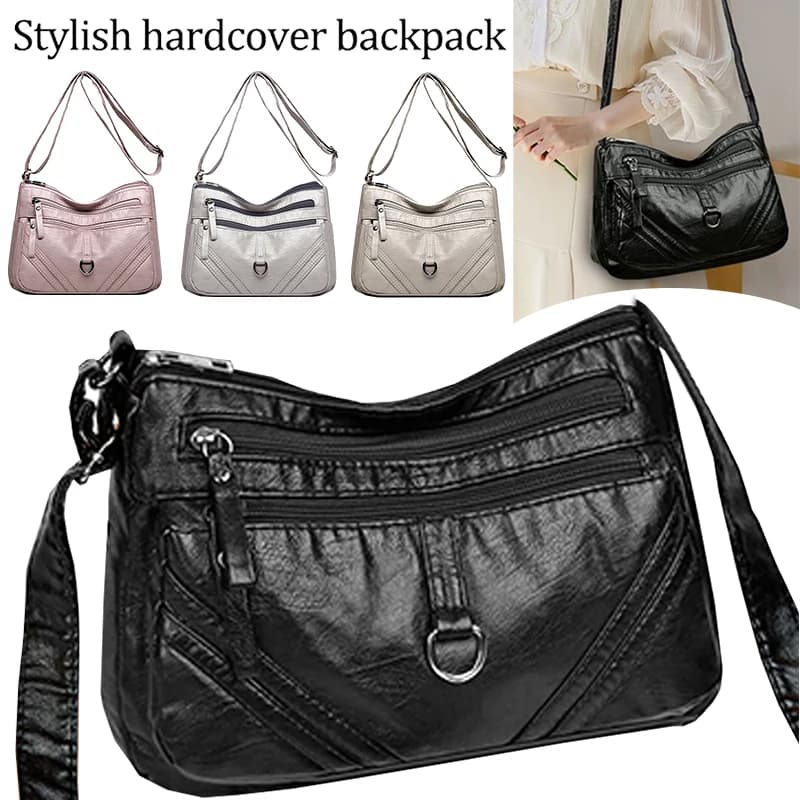 Elegante Zaino da Viaggio per Laptop con Tasca per Bagaglio, Borsa Capiente da Donna con Scomparto per Scarpe per Viaggi