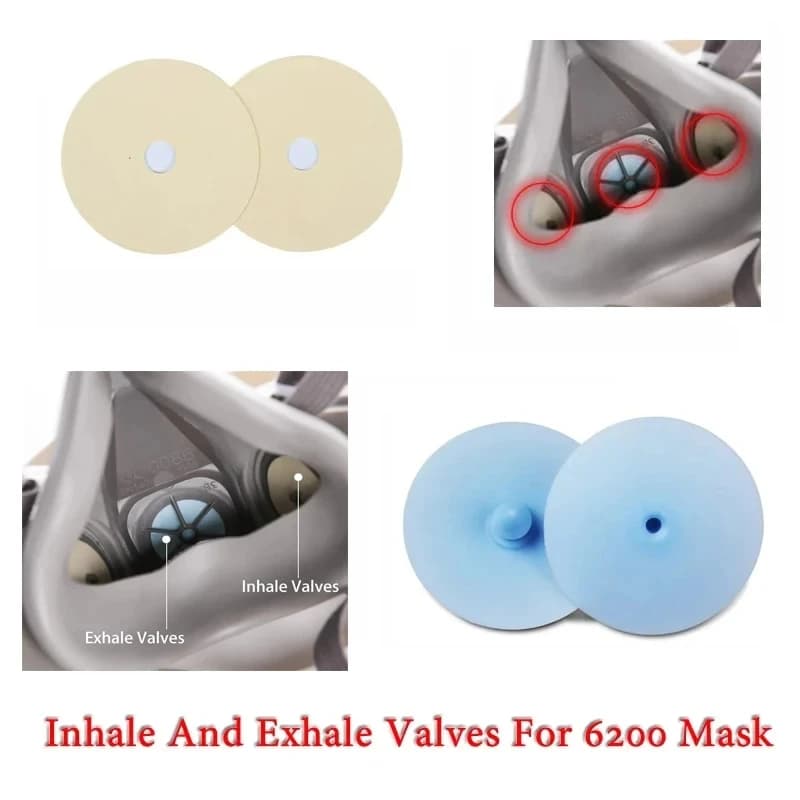 5-10 replacement parts 6893 valves for inhalation 6889 breathing valves 6200/7502/6800 Silica gel 6200 mask accessories replace
