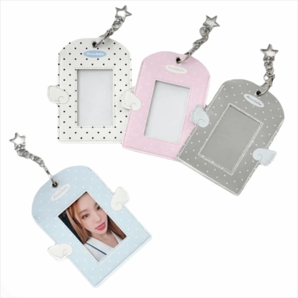 New 3-inch Photocard Holder Angel Wings Photo Storage Card Case Multifunctional Display Idol Photos Protective Cover