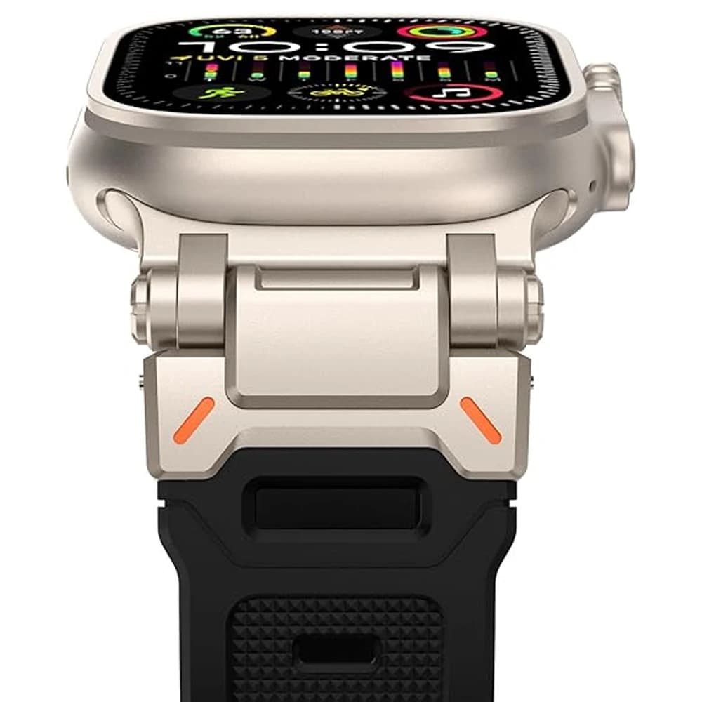 Cinturino in silicone per Apple Watch Ultra 2 Band 49mm 45mm 44mm 42mm Robusto metallo + cinturino in gomma correa iWatch Series 9 6 5 4 7 8 SE