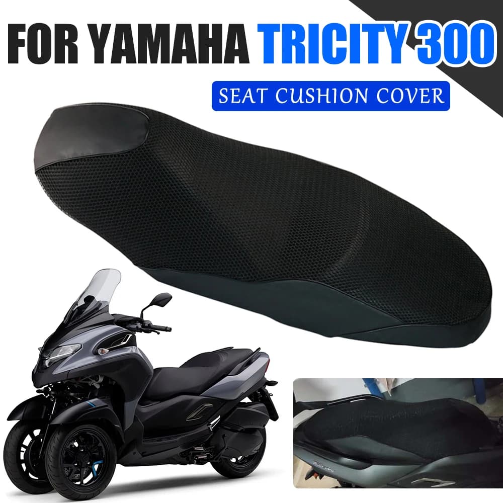 Per Yamaha Tricity 300 Tricity Tricity300 Accessori Moto Fodera per cuscino del sedile Protezione solare Protezione termica Guard Mesh Pad