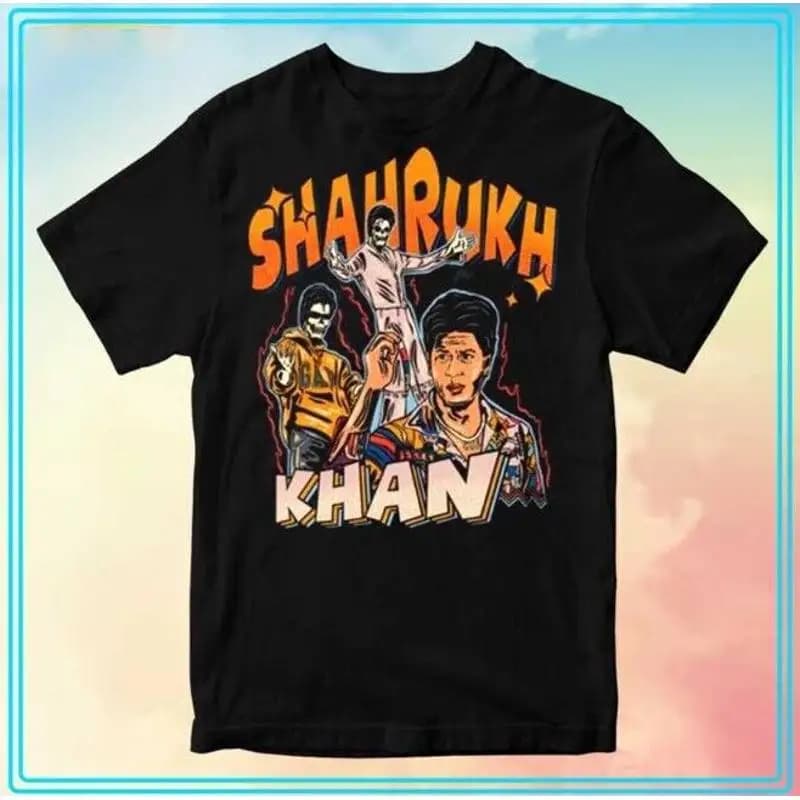 Maglietta Shah Rukh Khan Bollywood, ideale per ogni occasione