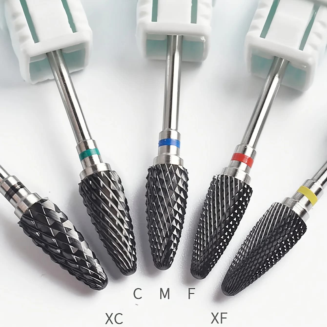1or5pcs Black Ceramic Nail Drill Bits 3/32'' Safe & Professional Nail Cleaning Polishing Head For Callus & Dead Skin Removal