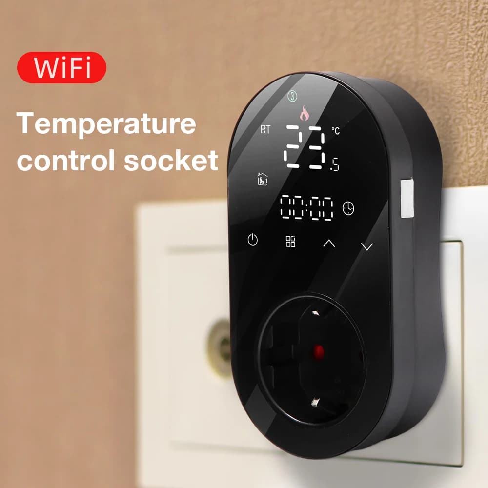 Tuya WIFI Thermostat digital display Smart thermostat Touch Screen EU home temperature adjustment for Google Home Alexa