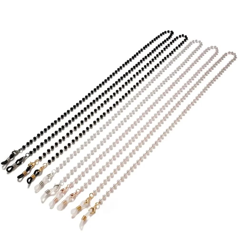 Casual Pearl Glasses Chain Anti-loss Metal Sunglasses Lanyard Multi-purpose Neck Strap Cords Eyewear Accessories