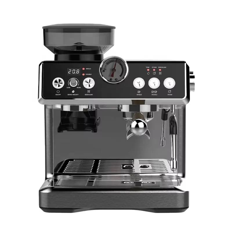 Electric stainless steel professional grade 58mm semi-automatic espresso machine 20 bar pressure household grinder