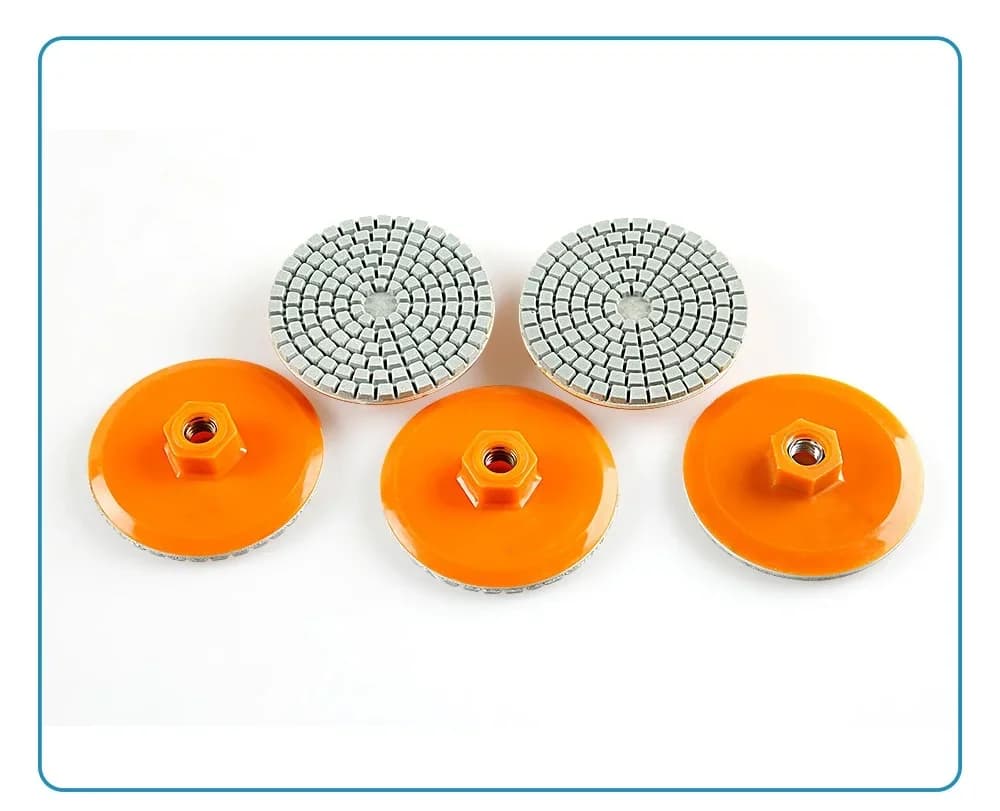 Disco abrasivo per bordi di piastrelle in ceramica M14 per smerigliatrice angolare, lucidatura a secco di marmo, porcellana, granito, smussatura e levigatura dei bordi