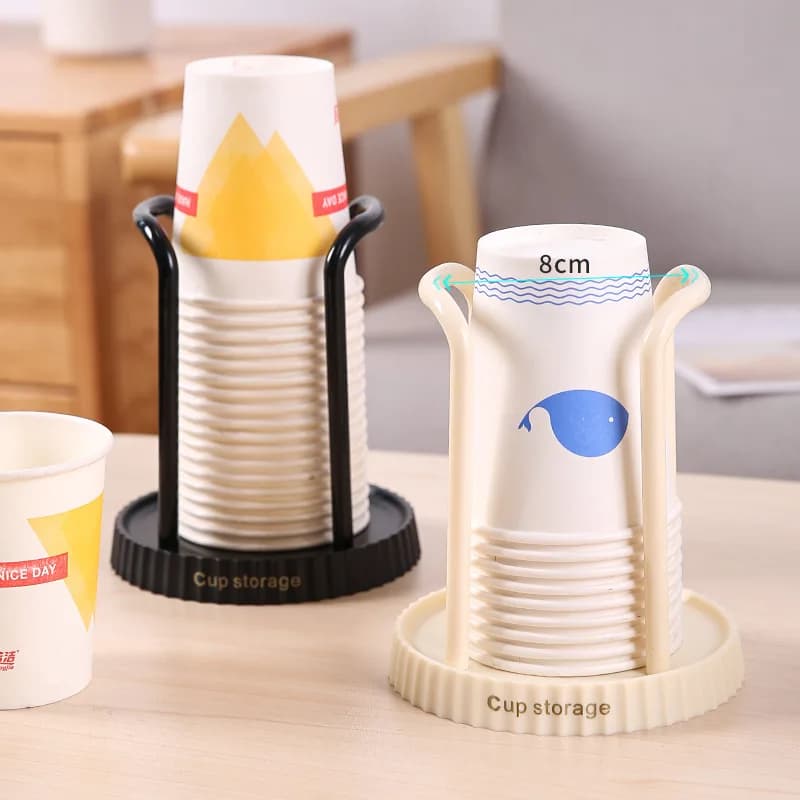 Disposable paper cup holder for home, table glasses holder, suitable for living room, dining room and other glass containers