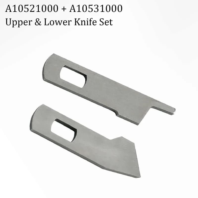 Kit Lame Superiori e Inferiori per Macchine da Cucire Overlock A10521000 + A10531000 Compatibile con Singer 14T948DS Bernette 134 134D 134DL