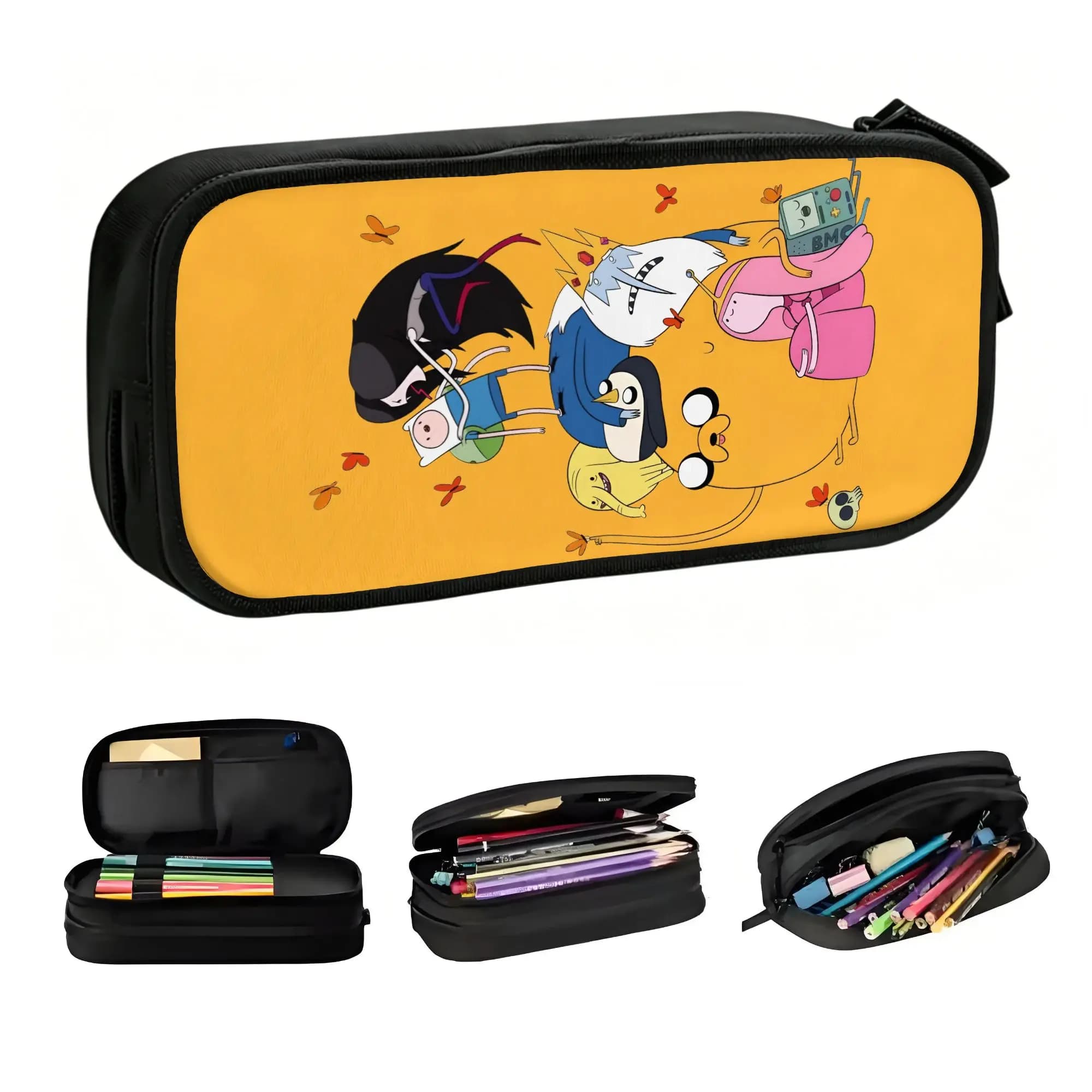 Adventures Anime Times Pencil Cases for Men Women Large Capacity Fantasy Animation Pen Box Bag Stationery