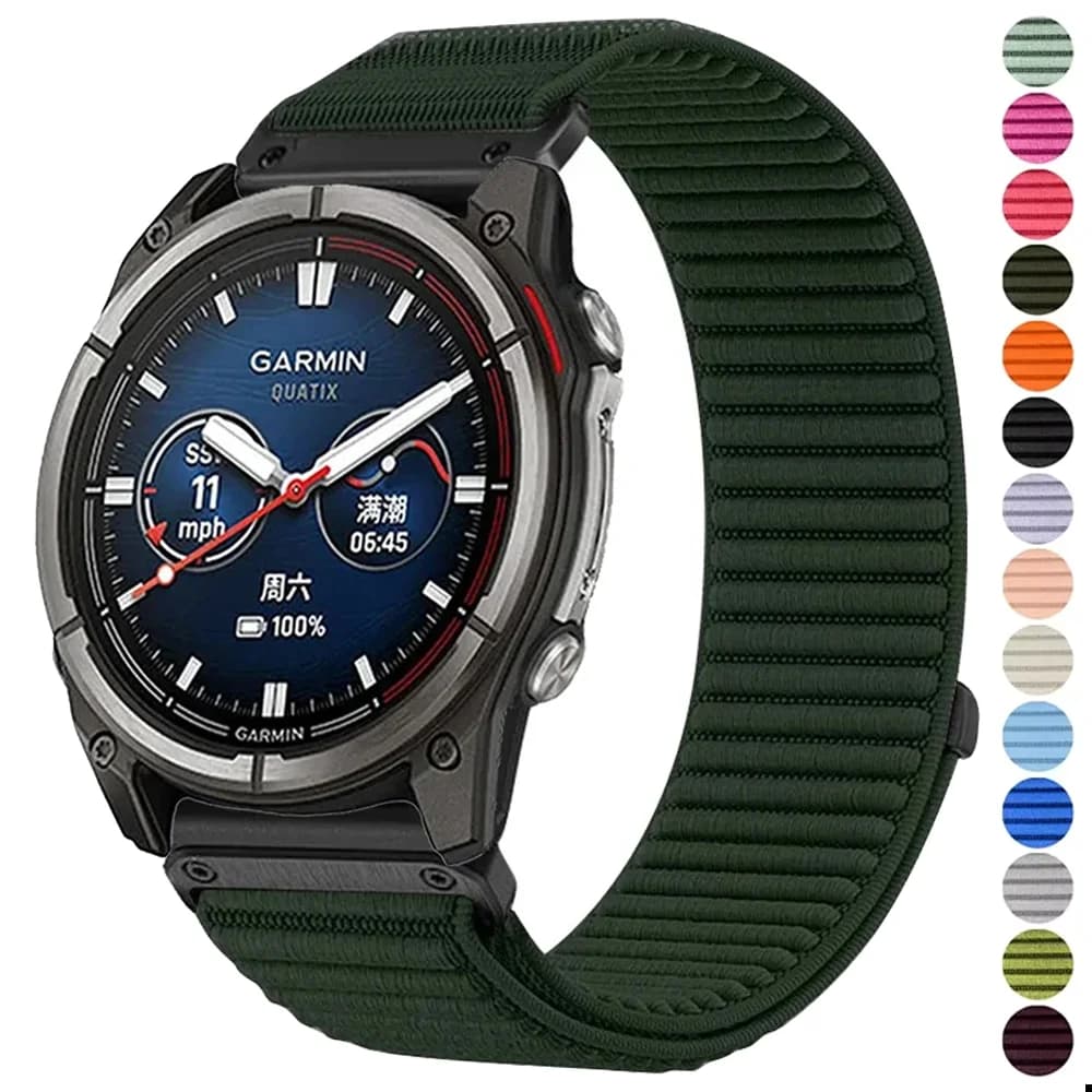 Quick Fit 20/22/26mm Nylon Strap for Garmin Quatix 8 Tactix 8 Fenix 8 47/51mm Bracelet Garmin Instinct 3/Forerunner 970 965 Band