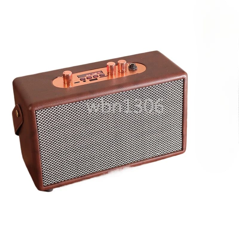 Altoparlante Bluetooth Wireless Portatile in Legno da 20W, Versione 4.0, per Telefoni Cellulari, Uso Esterno, Audio Potente con Bassi Profondi