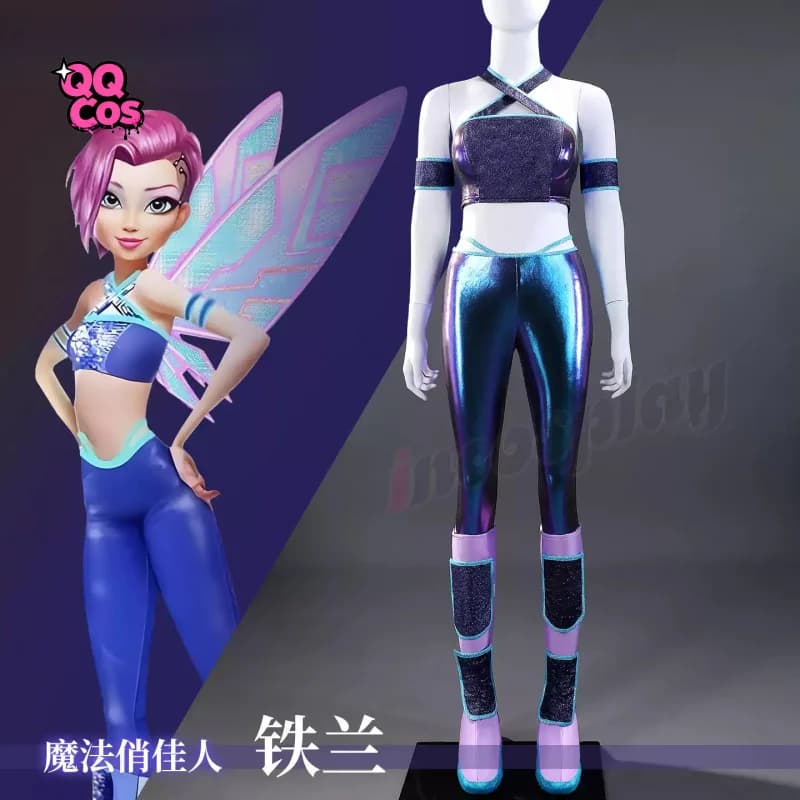 Tecna cosplay Festa di Natale Splendido set completo di accessori per uniformi QQcos