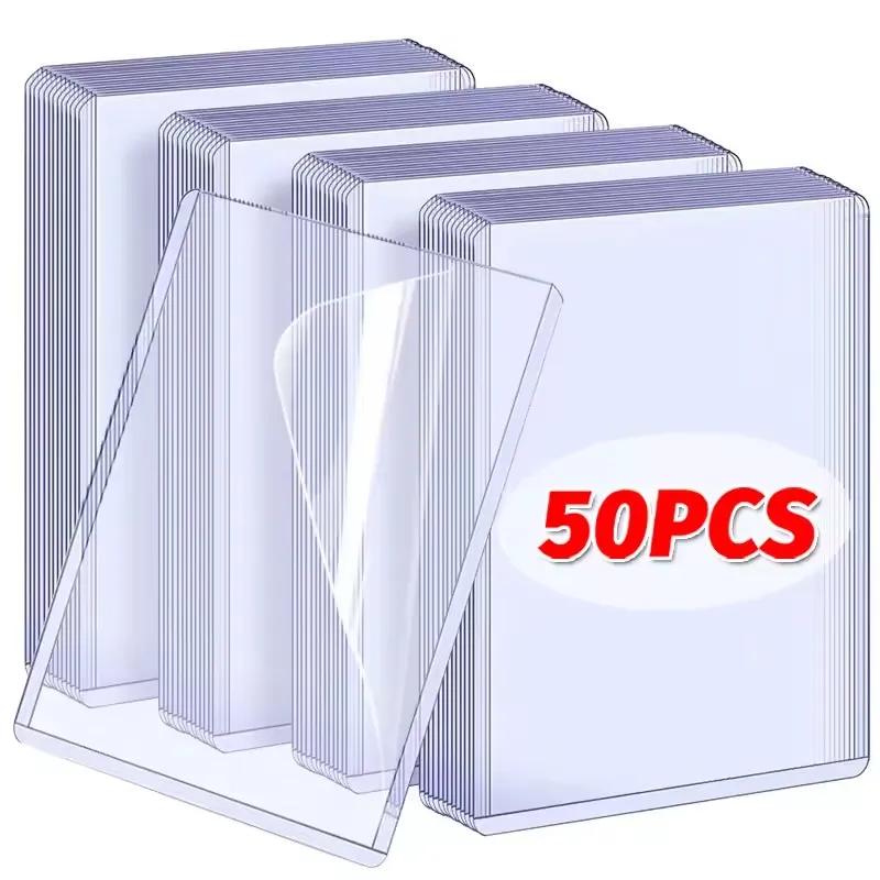 1/25/50 pcs Transparent Korean Kpop Card Sleeve With Protective Film Card Holder Idol Photo Card Cover 35PT