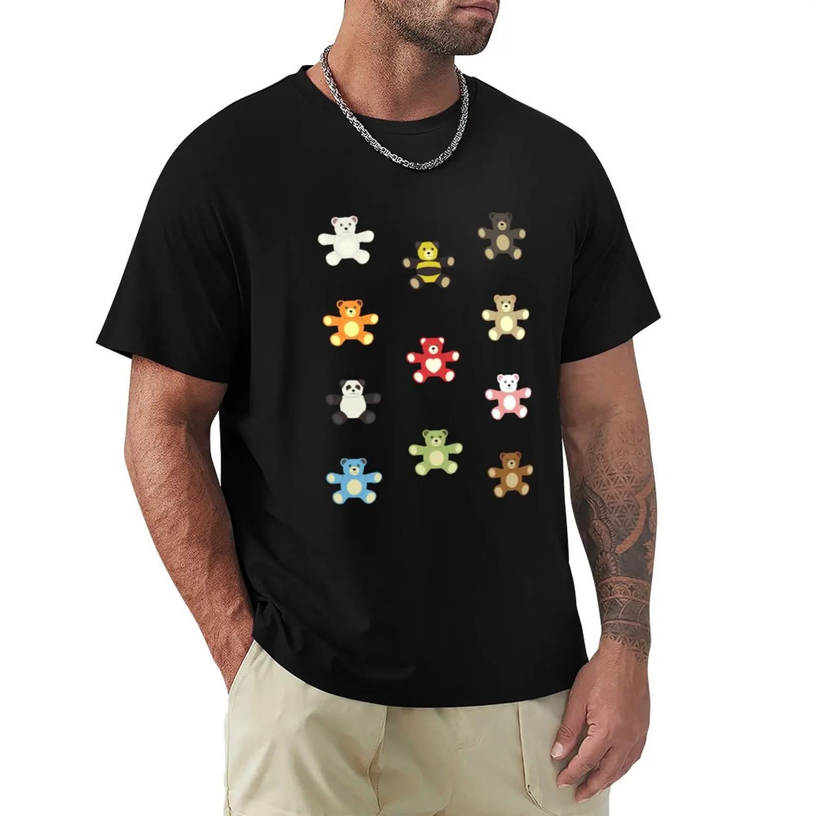 T-shirt Bear Necessities con stampa per uso quotidiano
