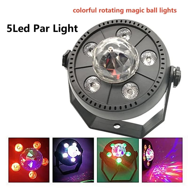 Luce par rotante Mini palla magica colorata Proiettore laser DMX Illuminazione scenica DJ Disco Party Holiday Dance Lampada effetto matrimonio