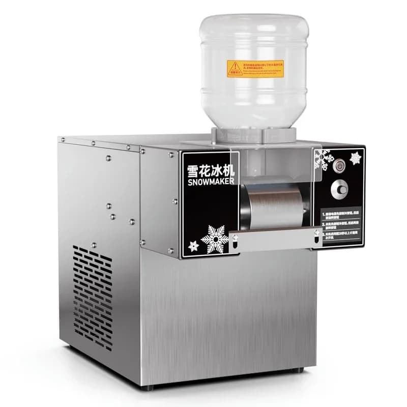Mini macchina per il ghiaccio da neve macchina per il rasoio Europa macchina per il ghiaccio con fiocco di neve Corea macchina Bingsu macchina per la rasatura del ghiaccio con fiocco di neve 60KG/24h