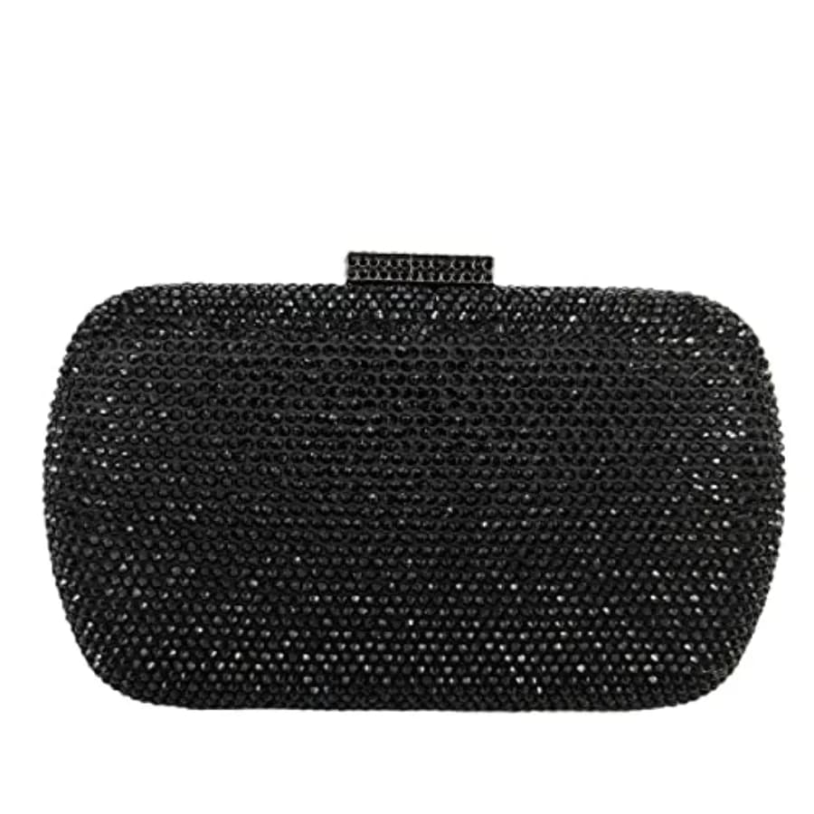 Boutique De FGG Mini Pochette con Strass, Borse da Sera e Clutch per Donne, Borsa Formale con Cristalli, Borsetta da Cerimonia