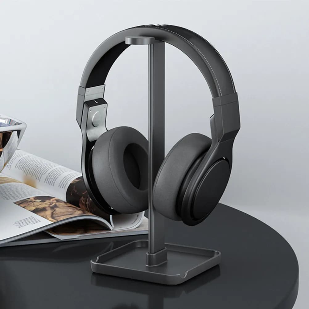 Headphone Stand Earphone Storage Rack Durable Multi-Functional Headset Holder Desktop Organizer for Home Office Cafe Display