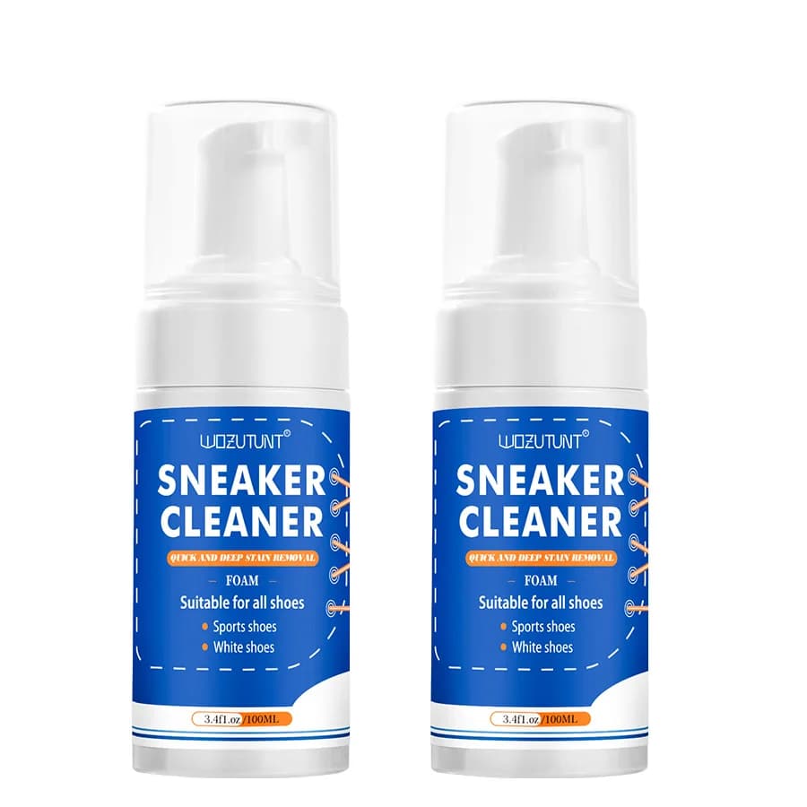 Detergente per Sneaker, Potente Schiuma Sbiancante per Rimuovere le Macchie dalle Scarpe Bianche, Elimina Rapidamente le Macchie Gialle, Kit per la Pulizia delle Scarpe