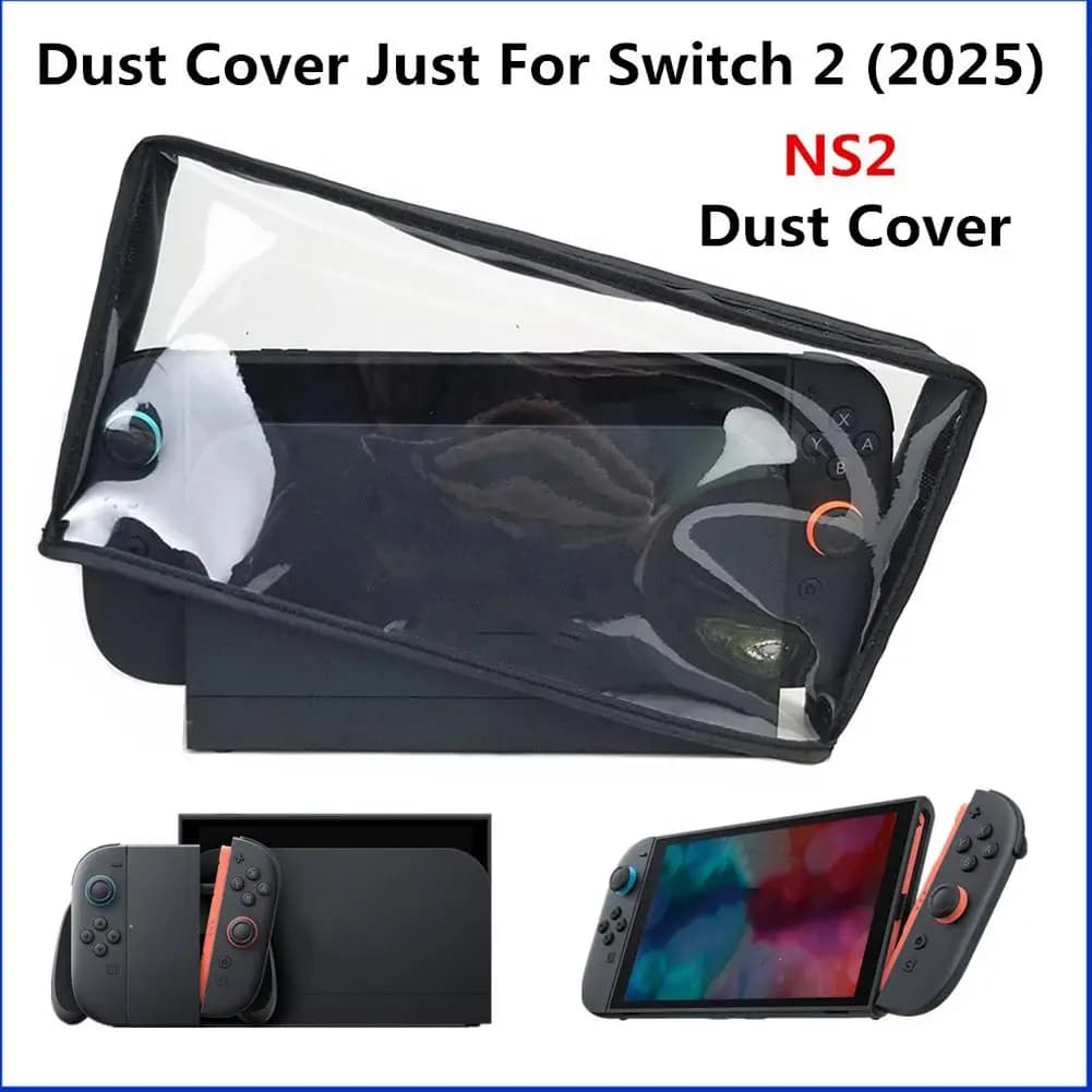 Per Nintendo 2 Copertura antipolvere in tessuto antigraffio Nuova custodia antipolvere per console Custodia protettiva 2 Dock di gioco C7C9