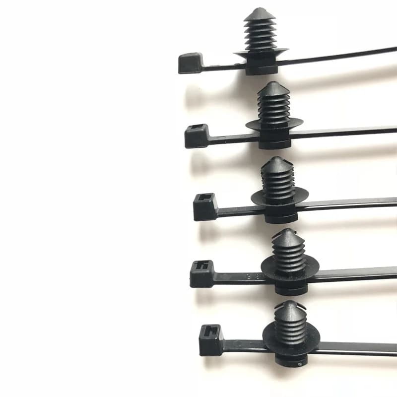 Fascette per cavi in nylon autobloccanti universali Fissaggio per tubi flessibili per auto Zip Fascetta per cavi in nylon per auto Fascetta fissa per clip Accessorio per auto