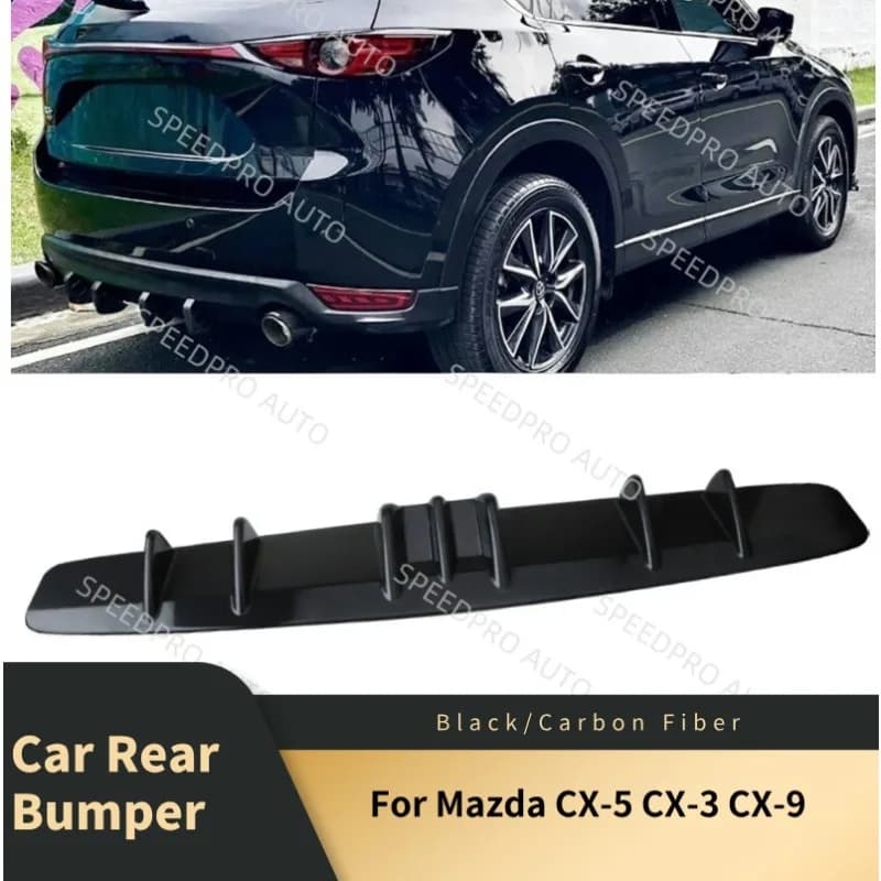Auto Paraurti Posteriore Diffusore 33 "Per M-azda CX-5 CX-3 CX-9 7 Alette Spoiler Inferiore Lip Splitter Corpo Accessori Auto Nero