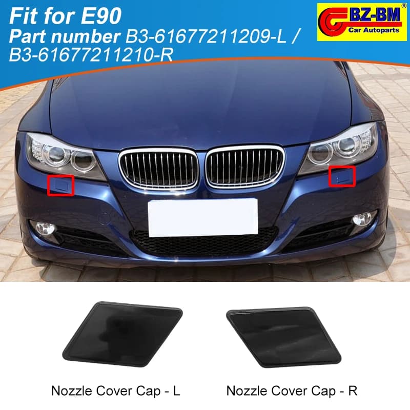 Paraurti anteriore Faro Lavafari Ugello Tappo di copertura per BMW Serie 3 e90 E90lci Sinistra o Destra 61677211209 61677211210