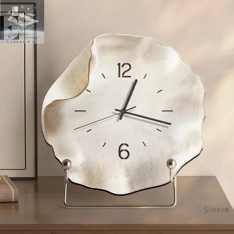 Semplice ornamento da tavolo di fascia alta creativo da parete soggiorno pendolo desktop casa camera da letto pendolo silenzioso