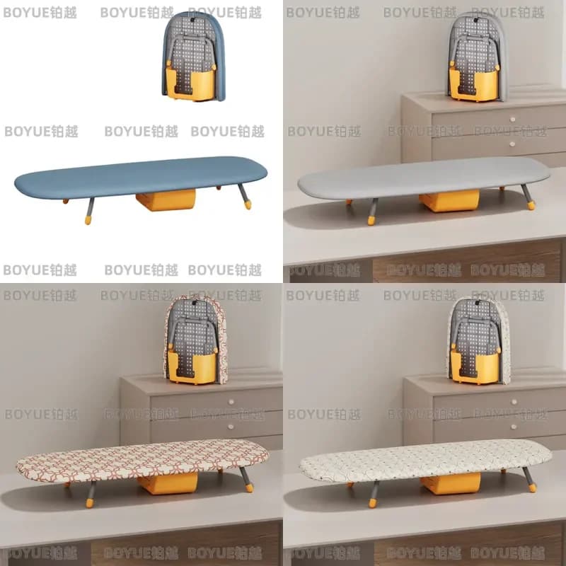 for Desktop Folding Ironing Board Professional Iron Rack with Storage