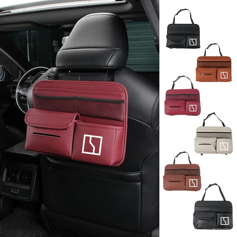 Car Seatback Storage Bag Backseat Organizer Tissue Box Cup Holder Accessories For Zeekr X 7X Krypton MIX 009 007 001 007